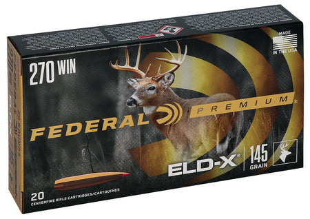 Federal .270 Winchester Premium ELD-X Extremely Low Drag-eXpanding 145 Grain 20/Box