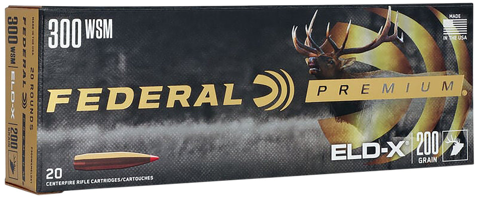 Federal .300 WSM Premium Extremely Low Drag eXpanding Hornady ELD-X 200 Grain 20/Box