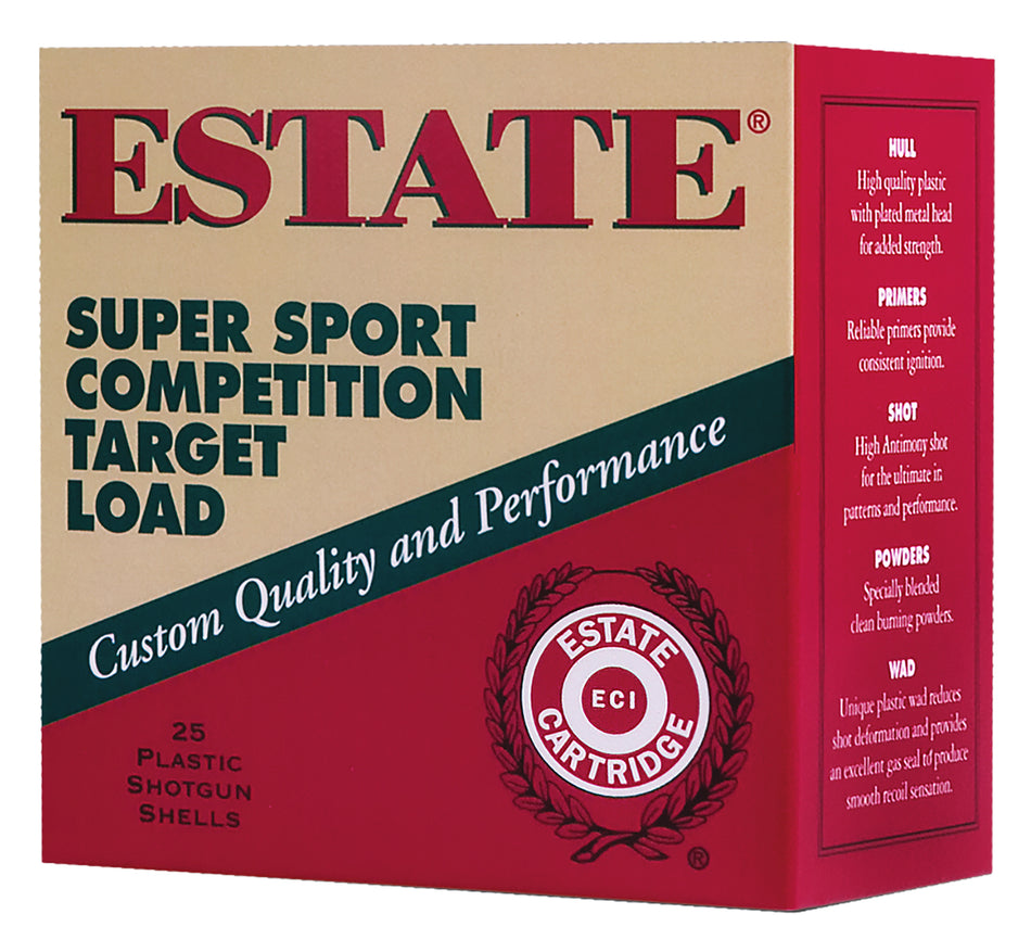 Estate Cartridge SS12XH110075WM Super Sport Target 12Gauge 2.75" 1oz 7.5Shot *200 Box Case Only