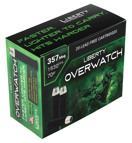 Liberty Ammunition .357 Magnum OverWatch Open Cavity Design 70 Grain 20/Box