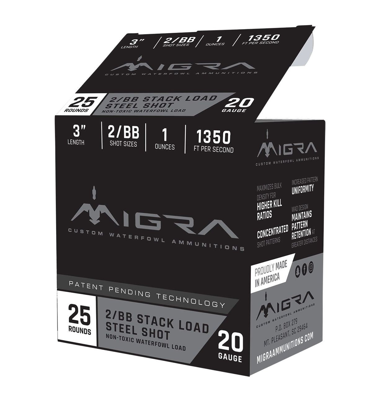 Migra 20 Gauge Staxd Combinational Hunting #4 / 6 1 oz 3 in 25/Box