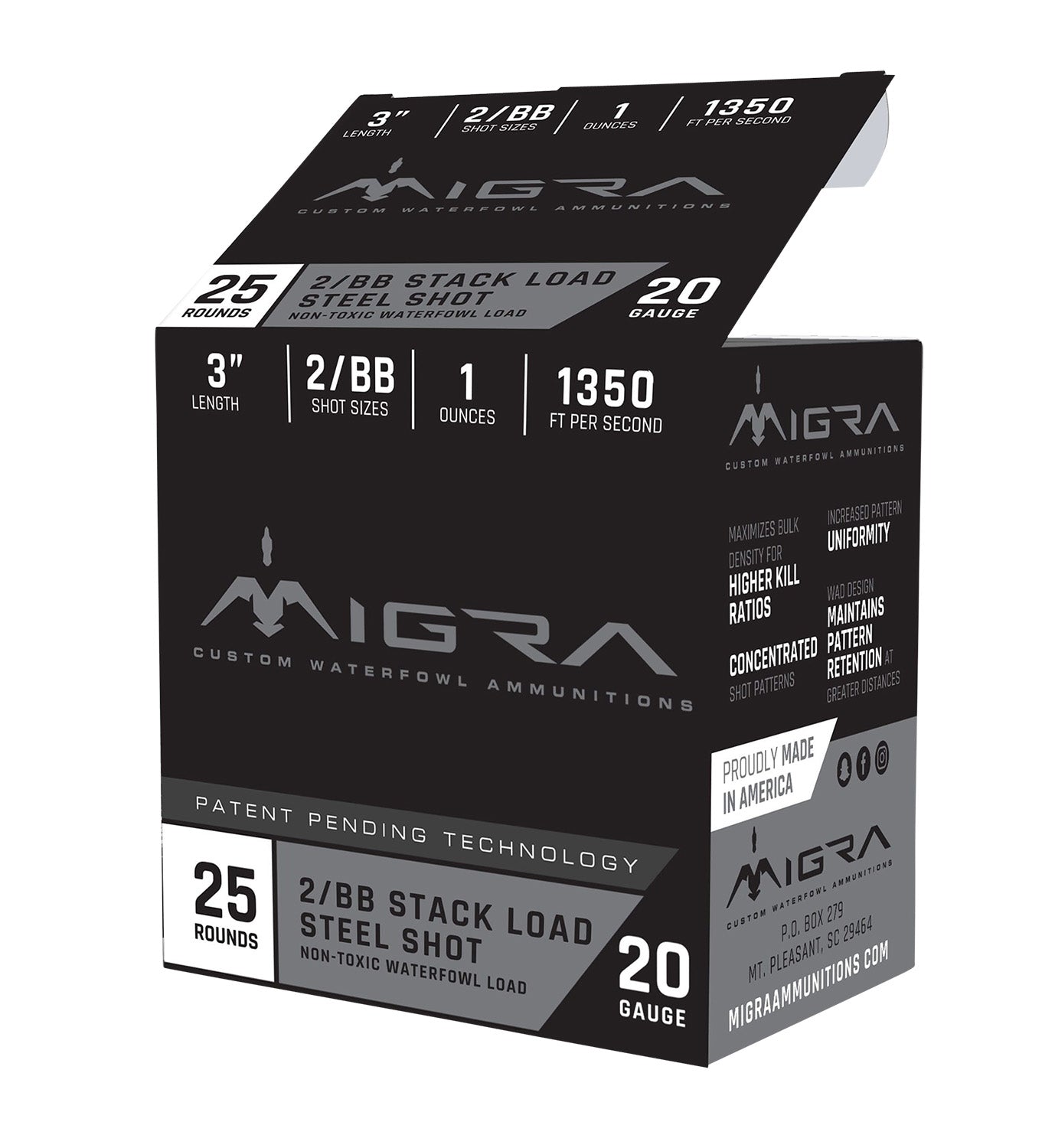 Migra 20 Gauge Staxd Combinational Hunting #4 / 6 1 oz 3 in 25/Box