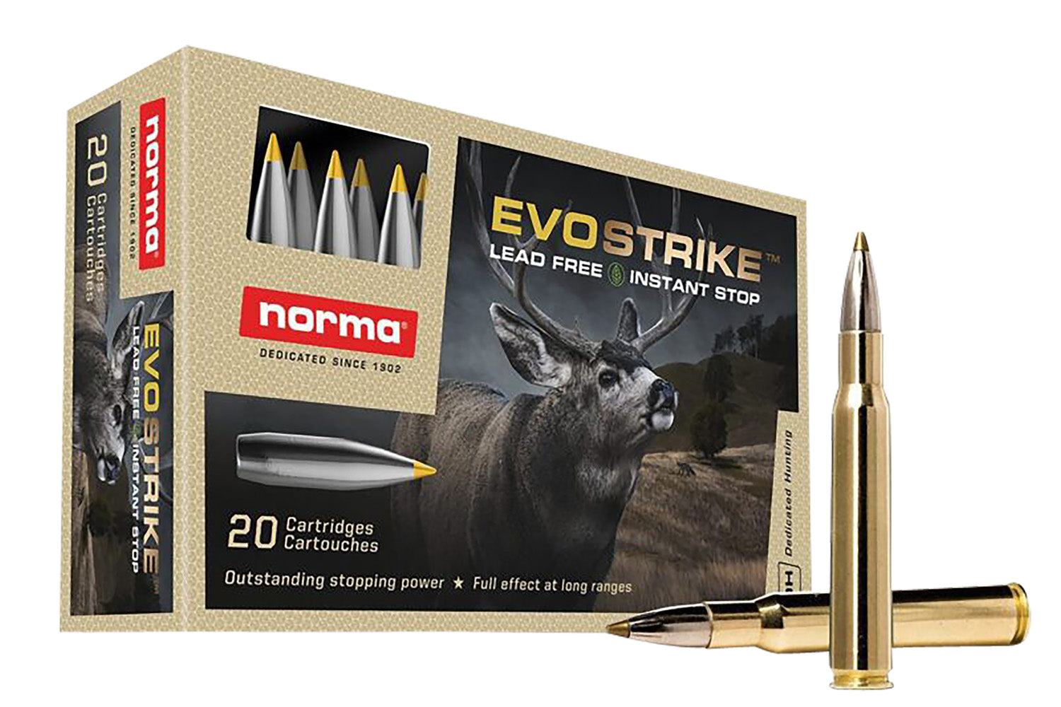 Norma .30-06 Springfield Dedicated Hunting Evostrike Polymer Tip Boat Tail 139 Grain 20/Box