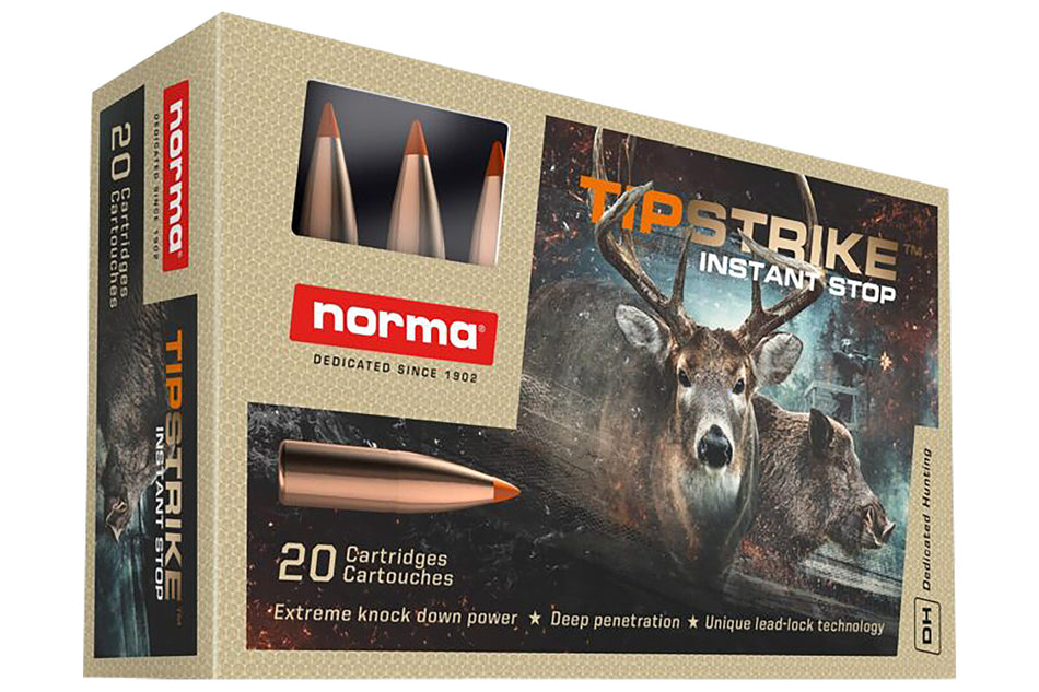 Norma .280 Remington Dedicated Hunting Tipstrike Polymer Tip 160 Grain 20/Box