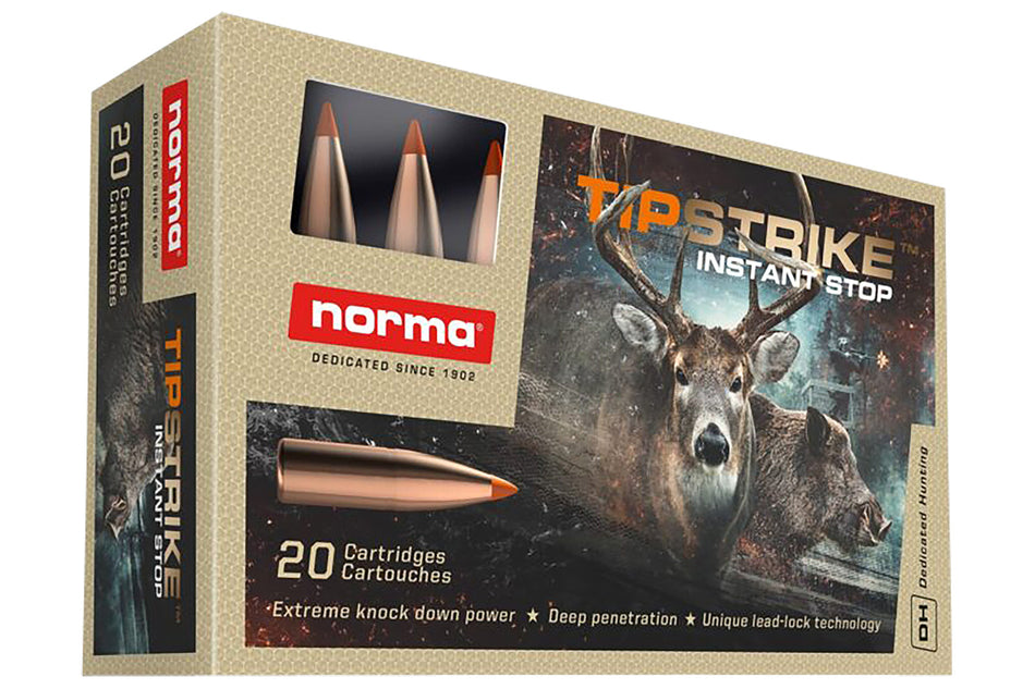 Norma .308 Win / 7.62x51mm Dedicated Hunting Tipstrike Polymer Tip 170 Grain 20/Box