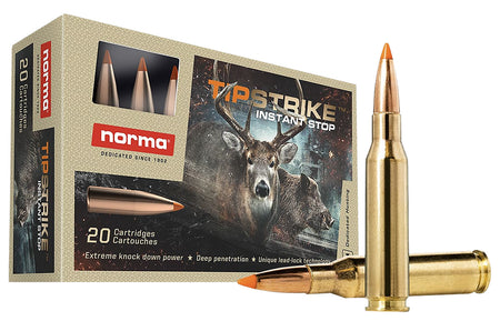 Norma 7mm-08 Remington Dedicated Hunting Tipstrike Polymer Tip 160 Grain 20/Box