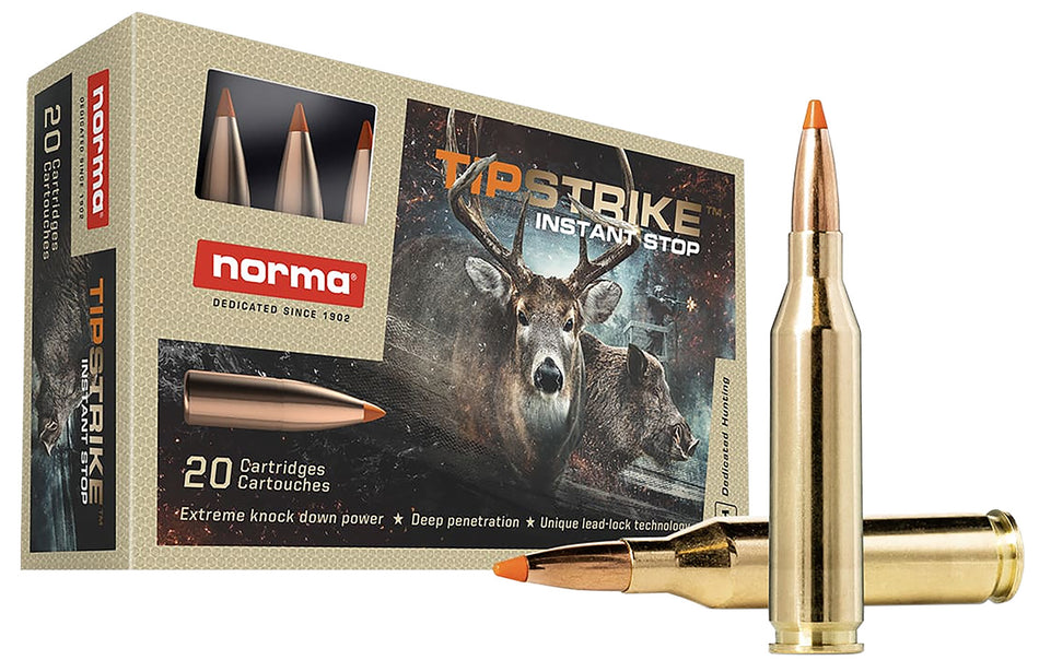 Norma .243 Winchester Dedicated Hunting Tipstrike Polymer Tip 76 Grain 20/Box