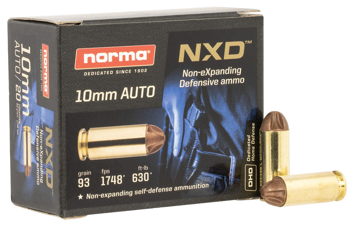 Norma 10mm Auto Self Defense NXD 93 Grain 20/Box