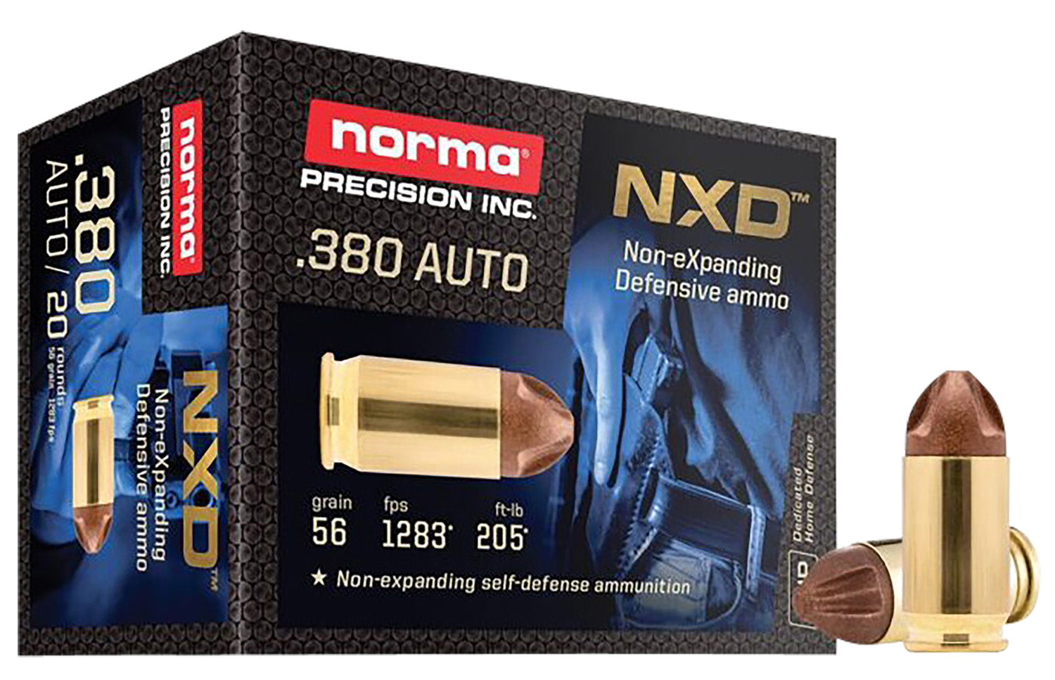 Norma .380 ACP/Auto Self Defense NXD 56 Grain 20/Box
