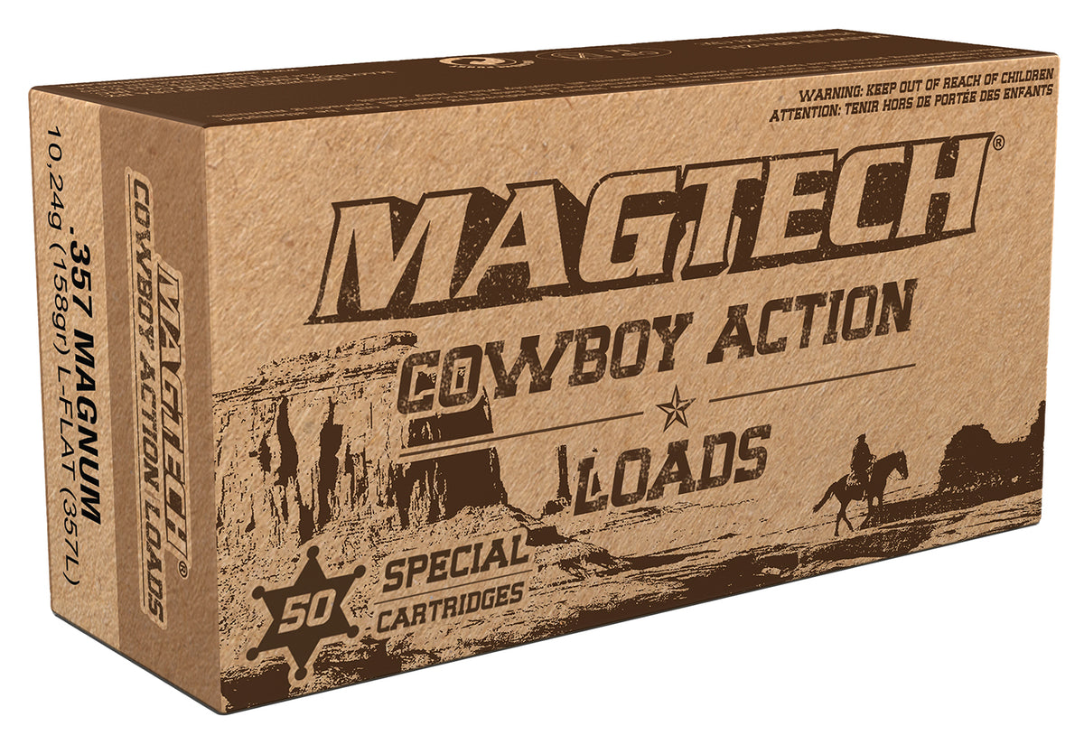 Magtech .357 Magnum Cowboy Action Lead Flat Nose 158 Grain 50/Box