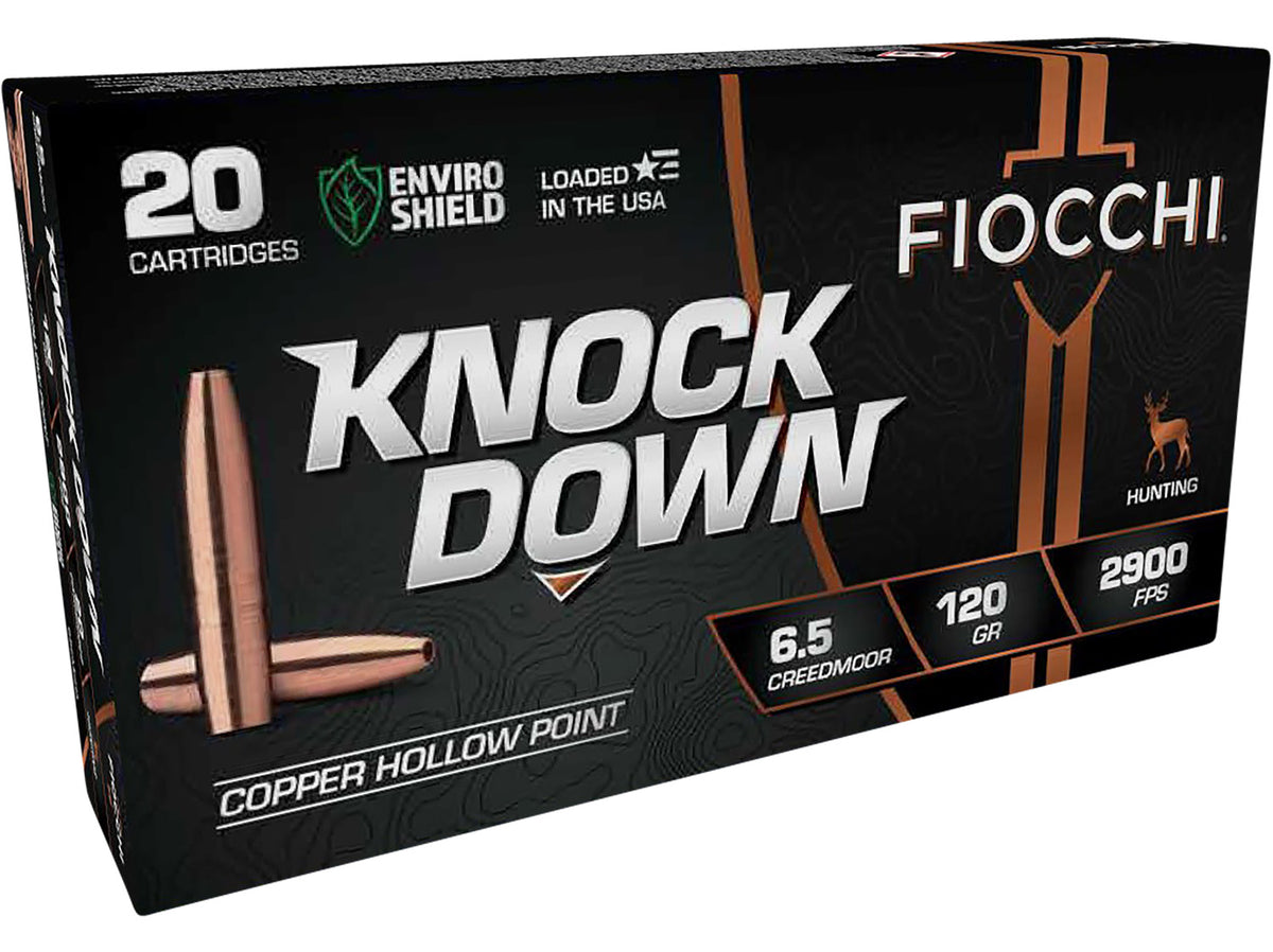 Fiocchi 6.5mm Creedmoor Knock Down Enviro Shield Hollow Point 120 Grain 20/Box