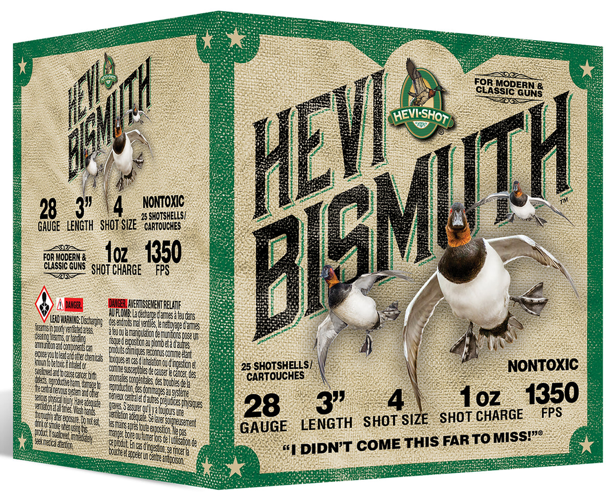 HEVI-Shot 28 Gauge Hevi-Bismuth #4 1 oz 3 in 25/Box
