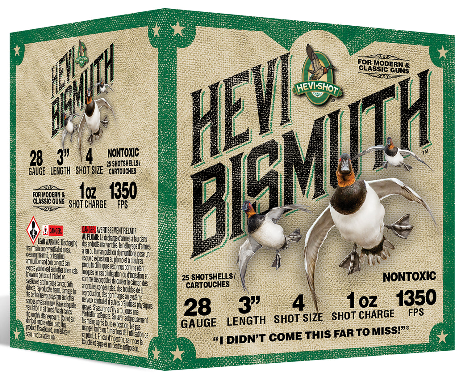 HEVI-Shot 28 Gauge Hevi-Bismuth #4 1 oz 3 in 25/Box