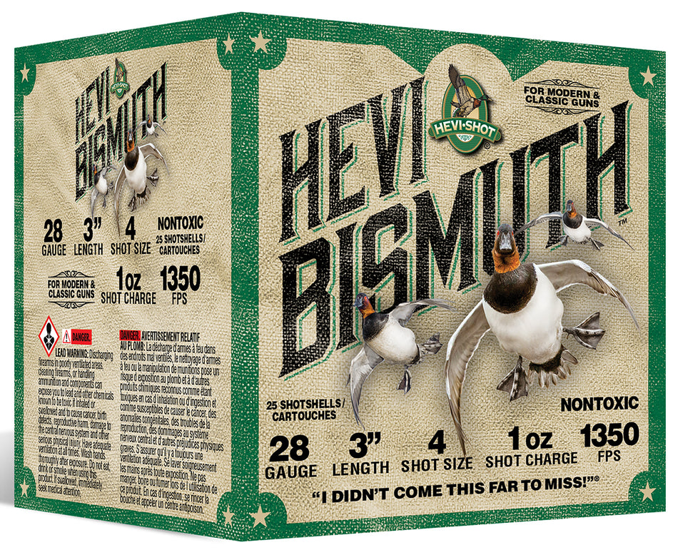 HEVI-Shot 28 Gauge Hevi-Bismuth #4 1 oz 3 in 25/Box
