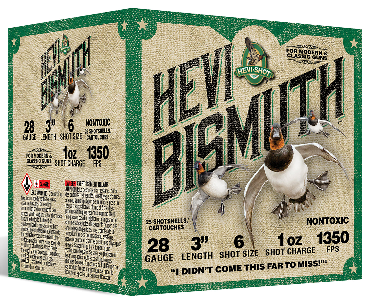 HEVI-Shot 28 Gauge Hevi-Bismuth #6 1 oz 3 in 25/Box