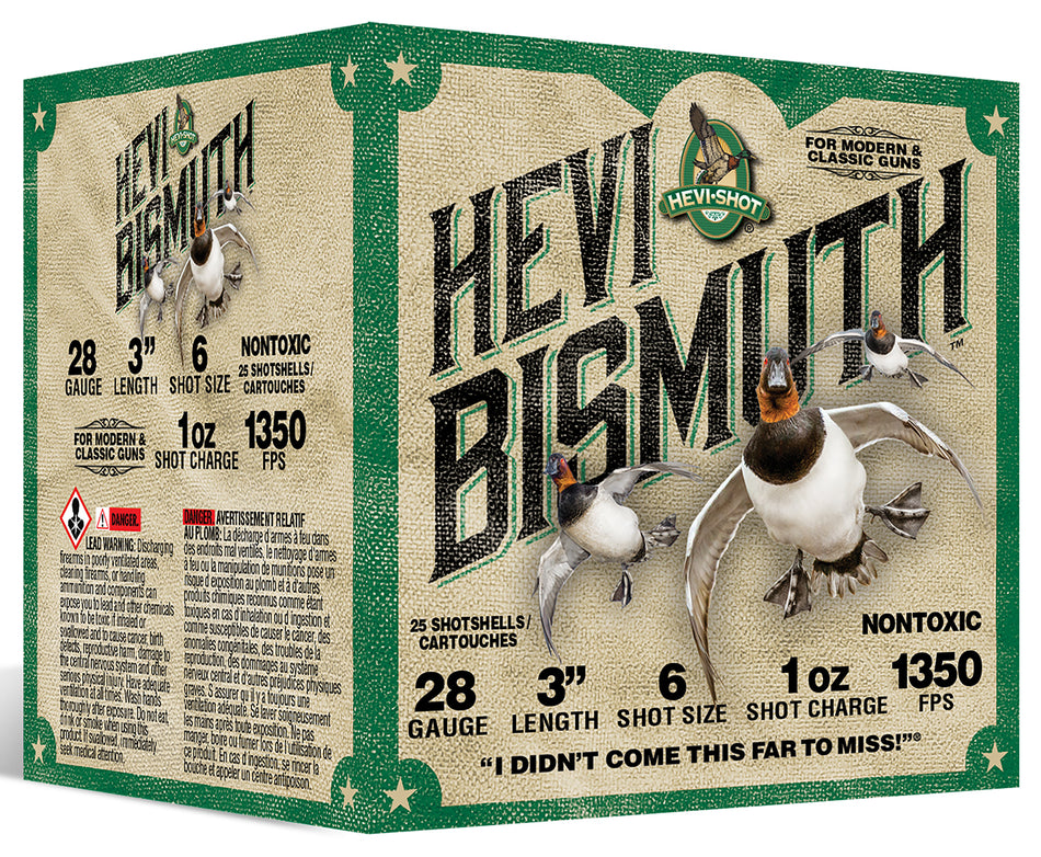 HEVI-Shot 28 Gauge Hevi-Bismuth #6 1 oz 3 in 25/Box