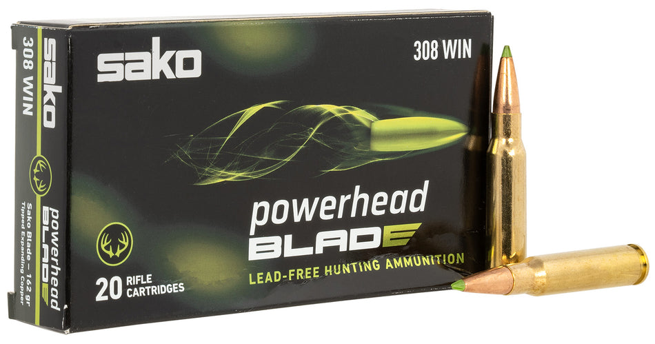 Sako .308 Win / 7.62x51mm PowerHead Blade Tipped Expanding Copper 162 Grain 20/Box