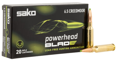 Sako 6.5mm Creedmoor PowerHead Blade Tipped Expanding Copper 120 Grain 20/Box