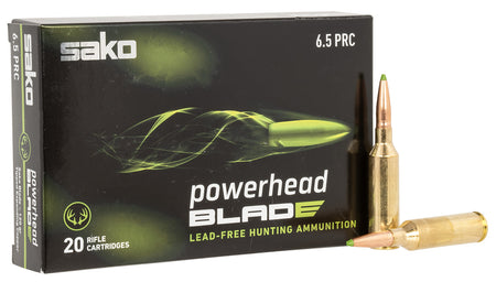 Sako 6.5 PRC PowerHead Blade Tipped Expanding Copper 120 Grain 20/Box
