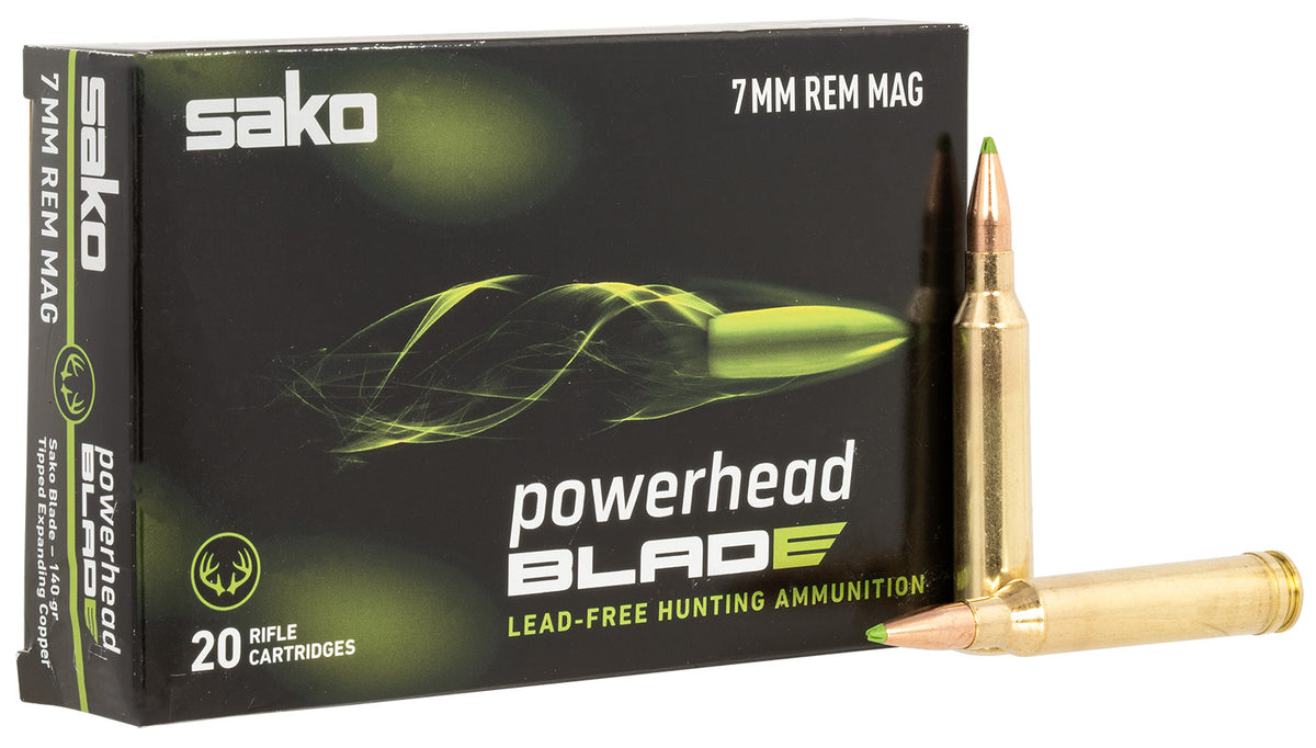 Sako 7mm Remington Mag PowerHead Blade Tipped Expanding Copper 140 Grain 20/Box