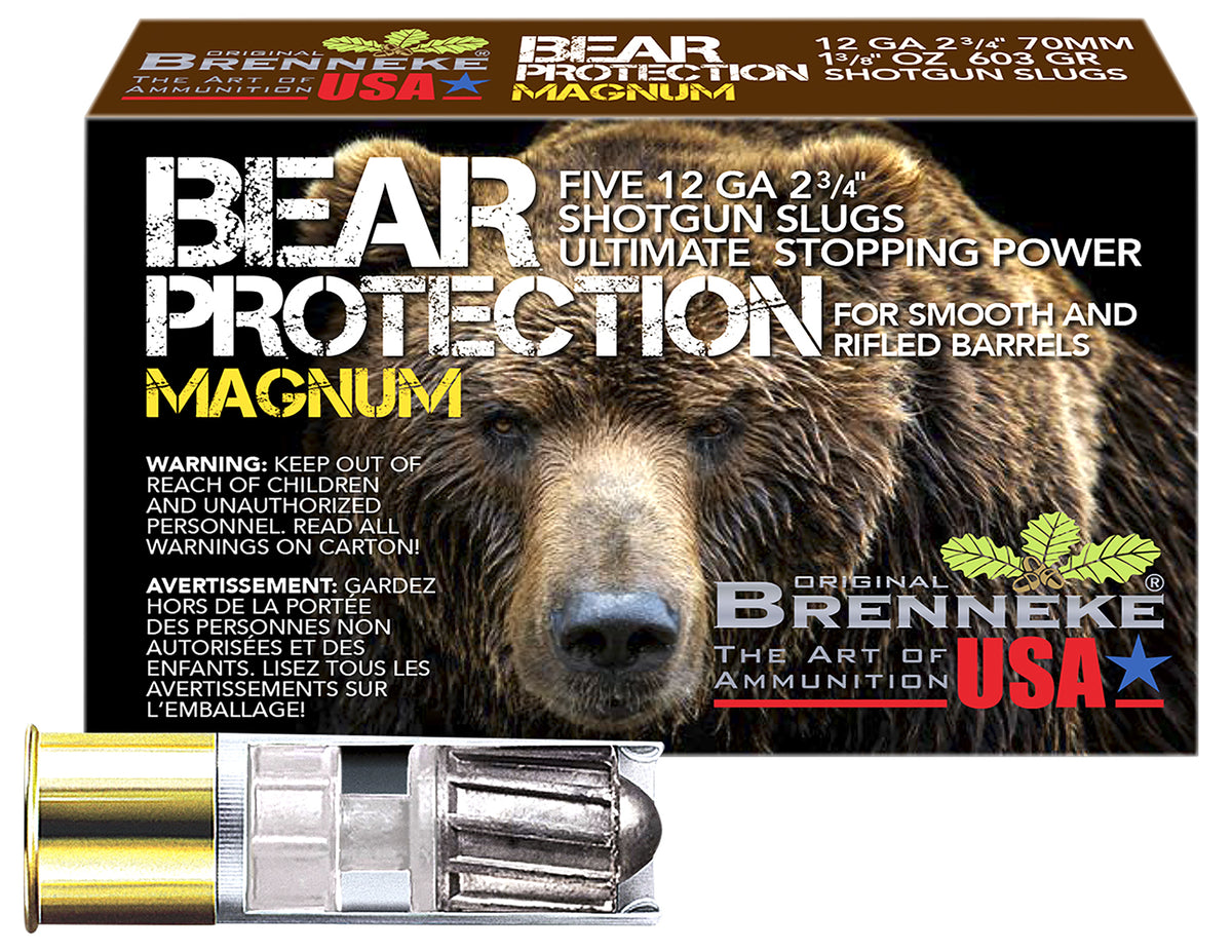 Brenneke 12 Gauge Bear Protection Magnum Slug 1-3/8 oz 2.75 in 5/Box