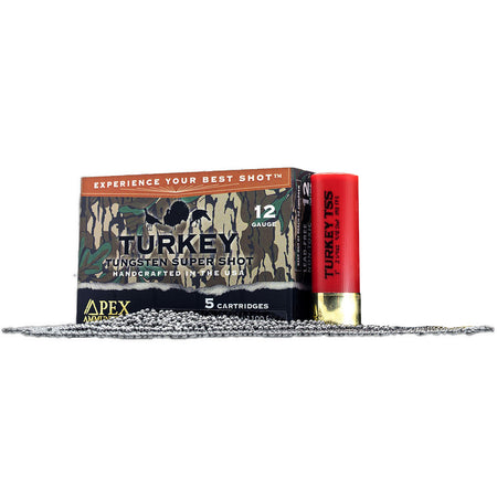 Apex 12 Gauge Turkey TSS Greenleaf #9 / 10 2-1/4 oz 3 in 5/Box
