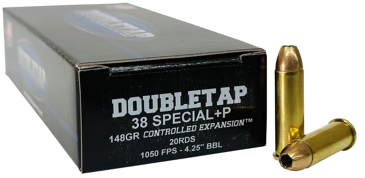 DoubleTap .38 Special Controlled Expansion +P Jacketed Hollow Point 148 Grain 20/Box