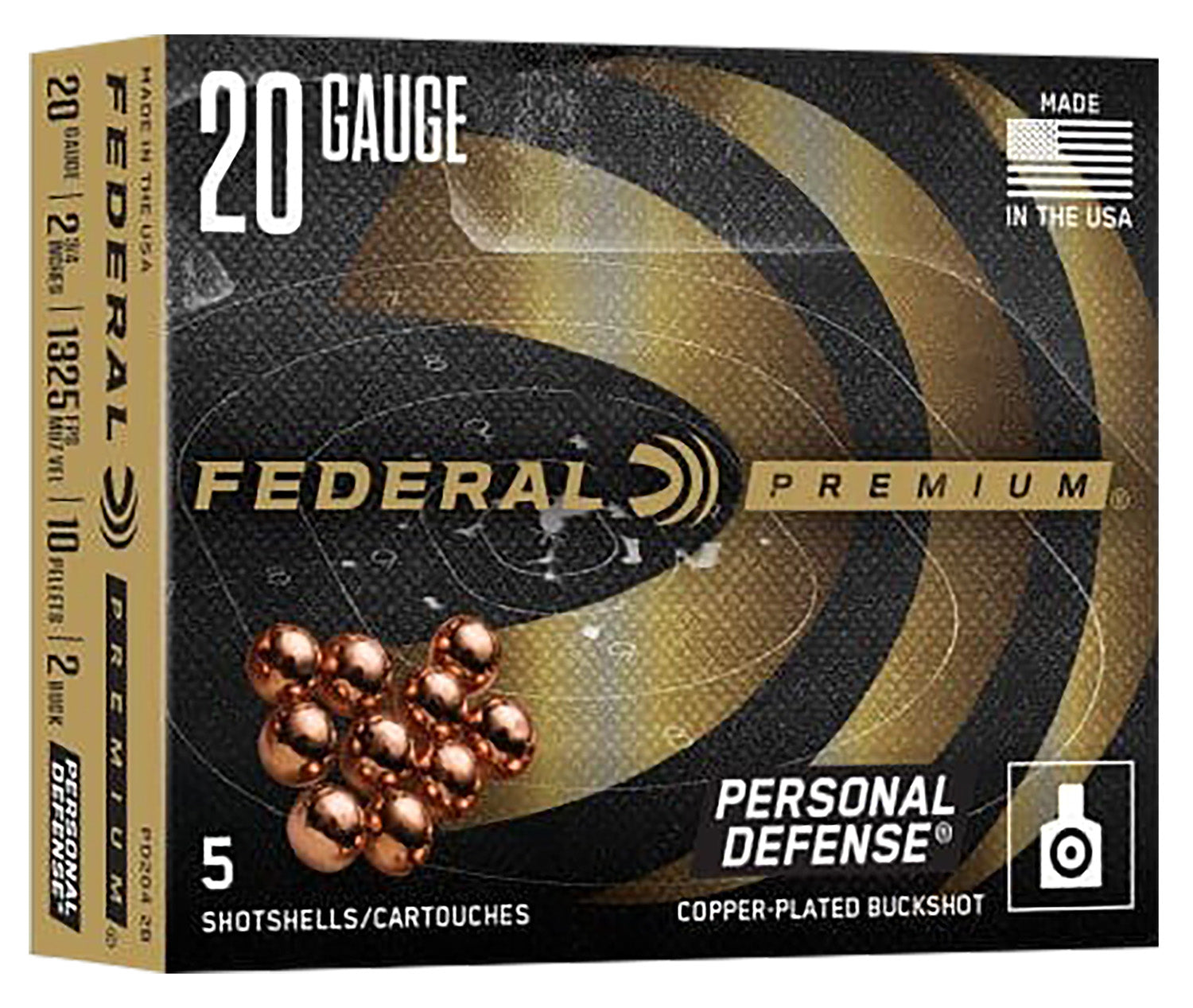 Federal 20 Gauge Personal Defense FliteControl 10 Pellets 00 Buck 1-1/4 oz 2.75 in 5/Box