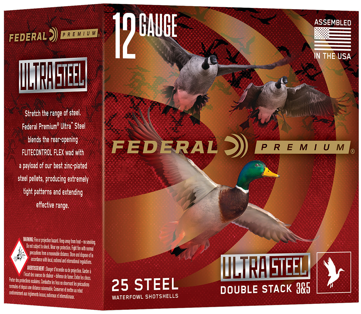 Federal 12 Gauge Ultra Steel #2 1-1/4 oz 3 in 25/Box
