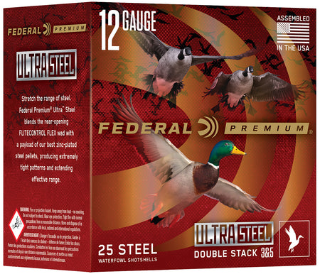 Federal 12 Gauge Ultra Steel #2 / 4 1-1/4 oz 3 in 25/Box