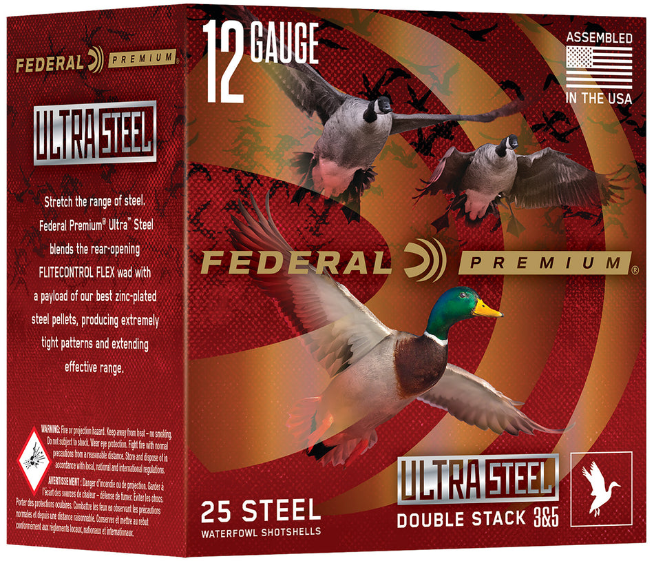 Federal 12 Gauge Ultra Steel #2 / 4 1-1/4 oz 3 in 25/Box