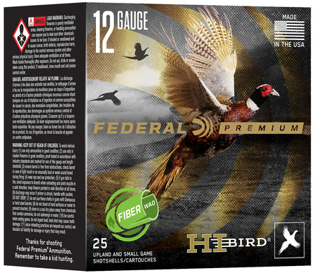 Federal 12 Gauge Premium Hi-Bird Fiber Wad Bismuth #5 1-1/4 oz 2.75 in 25/Box
