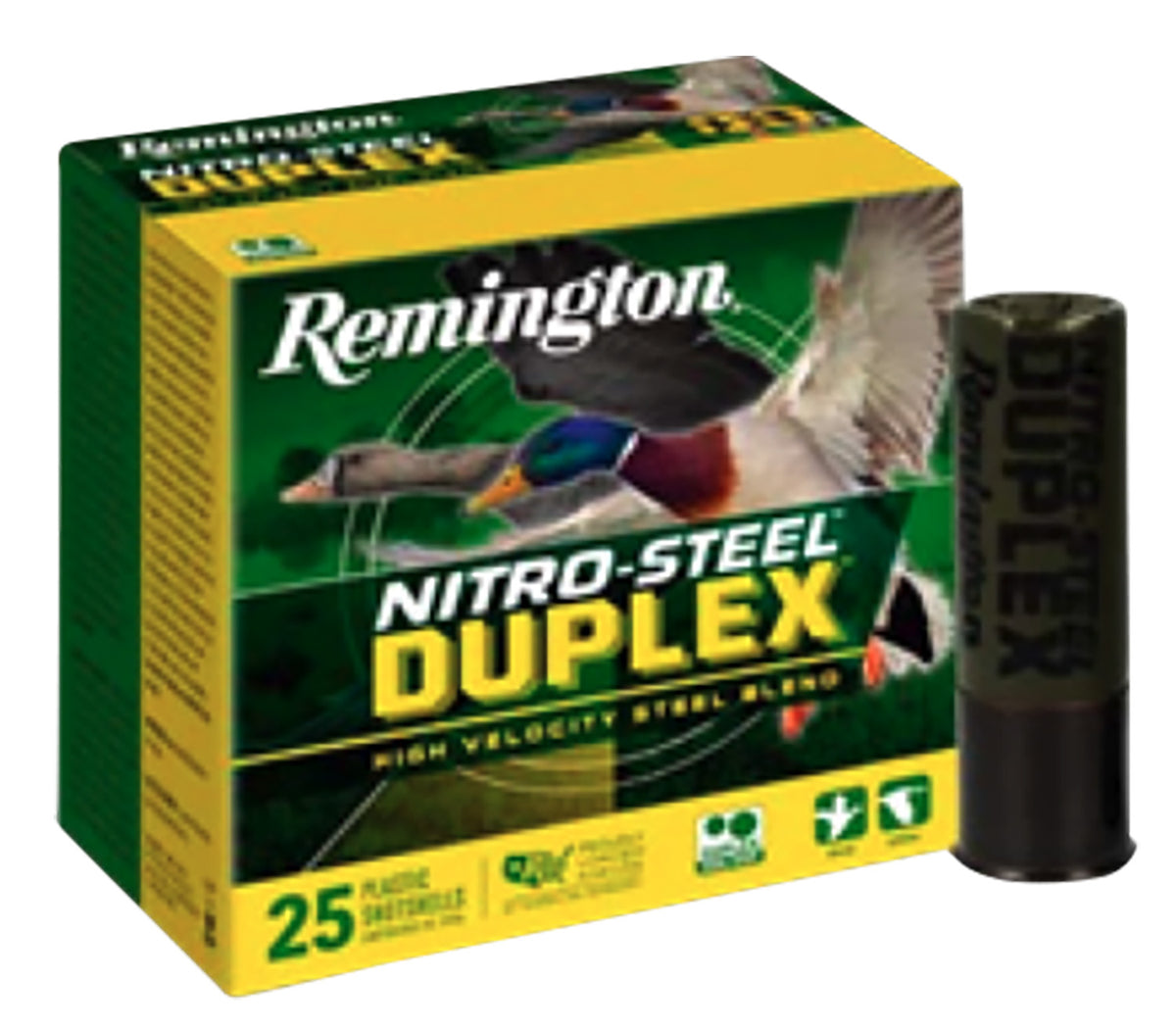 Remington 12 Gauge Nitro Steel Duplex High Velocity Steel Blend BB / 2 1-1/4 oz 3 in 25/Box