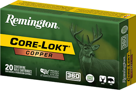Remington .360 Buckhammer Core-Lokt Copper Solid Hollow Point 160 Grain 20/Box
