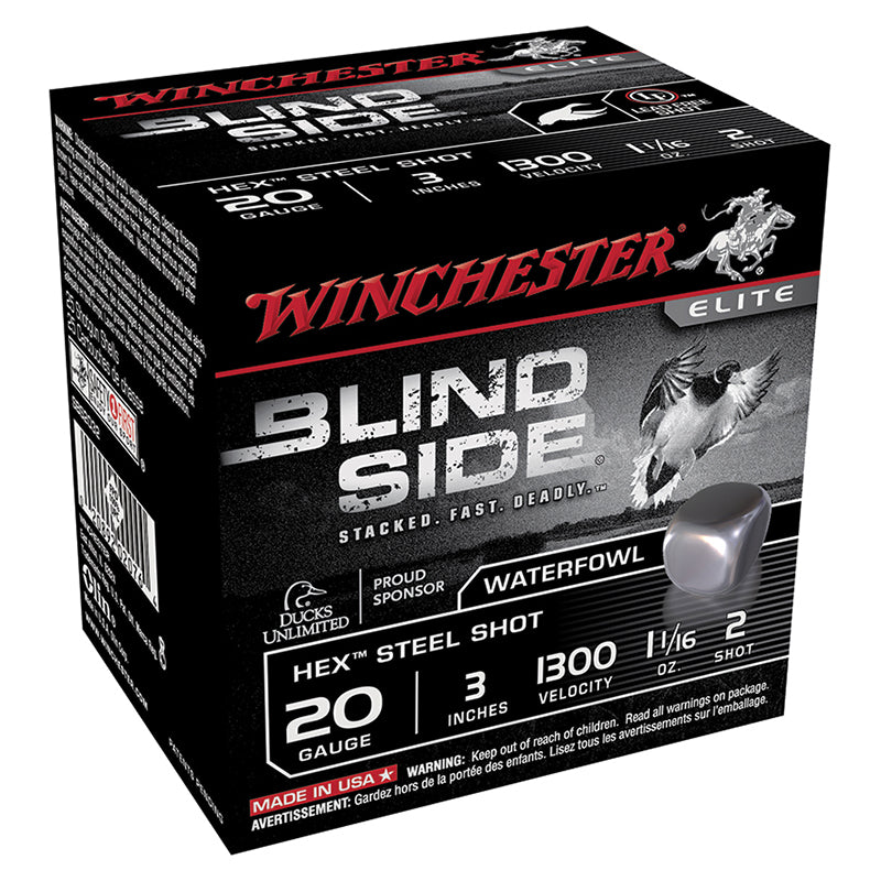 Winchester 20 Gauge BLIND SIDE Hunting #2 1-1/16 oz 3 in 25/Box