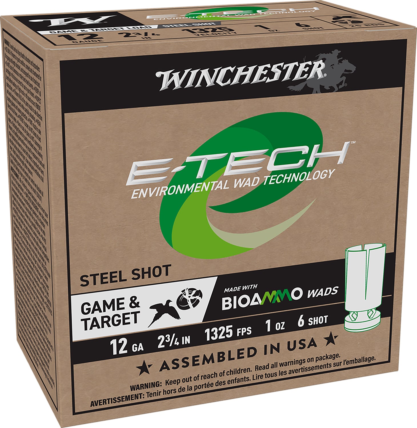 Winchester 12 Gauge E-Tech #6 1 oz 2.75 in 25/Box