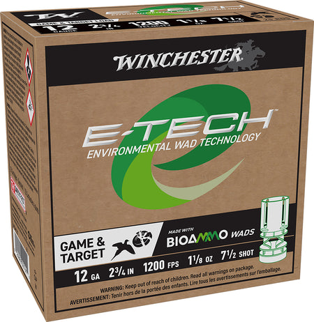 Winchester 12 Gauge E-Tech #7.5 1-1/8 oz 2.75 in 25/Box
