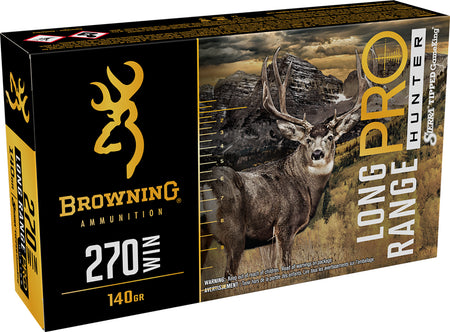 Browning .270 Winchester Long Range Pro Sierra Tipped GameKing boat-tail 140 Grain 20/Box