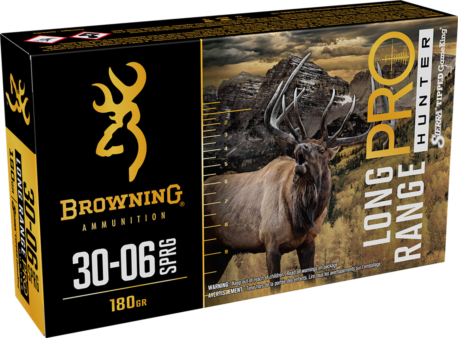 Browning .30-06 Springfield Long Range Pro Sierra Tipped GameKing boat-tail 180 Grain 20/Box