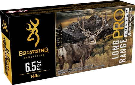 Browning 6.5 PRC Long Range Pro Sierra Tipped GameKing boat-tail 130 Grain 20/Box