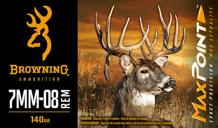 Browning 7mm-08 Remington Max Point Polymer Tip 140 Grain 20/Box