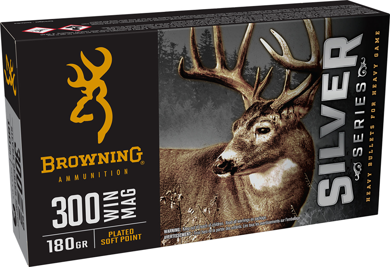 Browning .300 Winchester Mag Silver Soft Point 180 Grain 20/Box