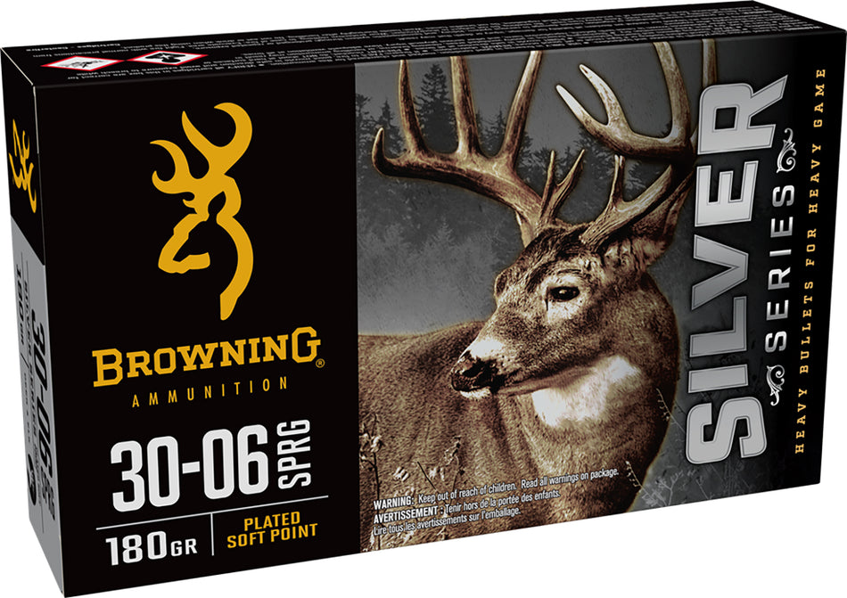 Browning .30-06 Springfield Silver Plated Soft Point 180 Grain 20/Box
