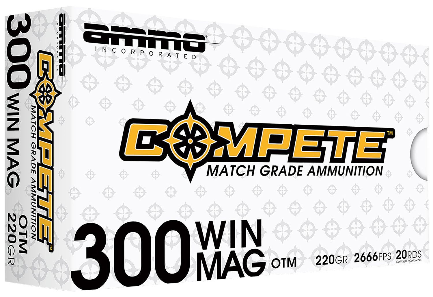 Ammo Inc .300 Winchester Mag Match Boat Tail Hollow Point 190 Grain 20/Box
