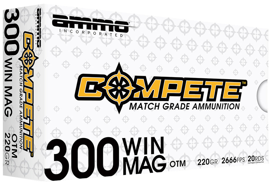 Ammo Inc .300 Winchester Mag Match Boat Tail Hollow Point 190 Grain 20/Box
