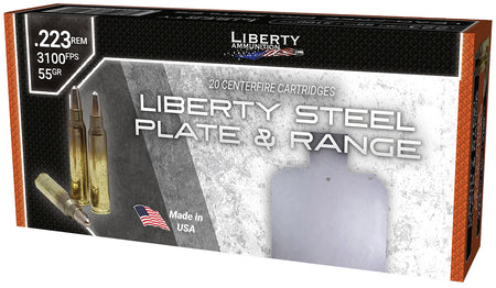 Liberty Ammunition .223 Remington Steel Plate & Range Frangible Round Nose 55 Grain 20/Box