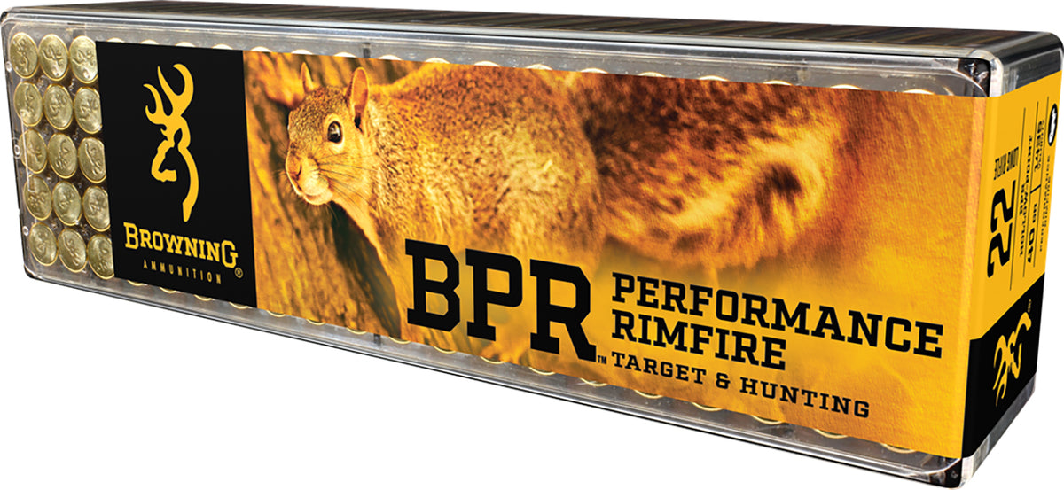 Browning .22 Long Rifle BPR Performance Rimfire Lead Hollow Point 40 Grain 100/Box [Item 8225]
