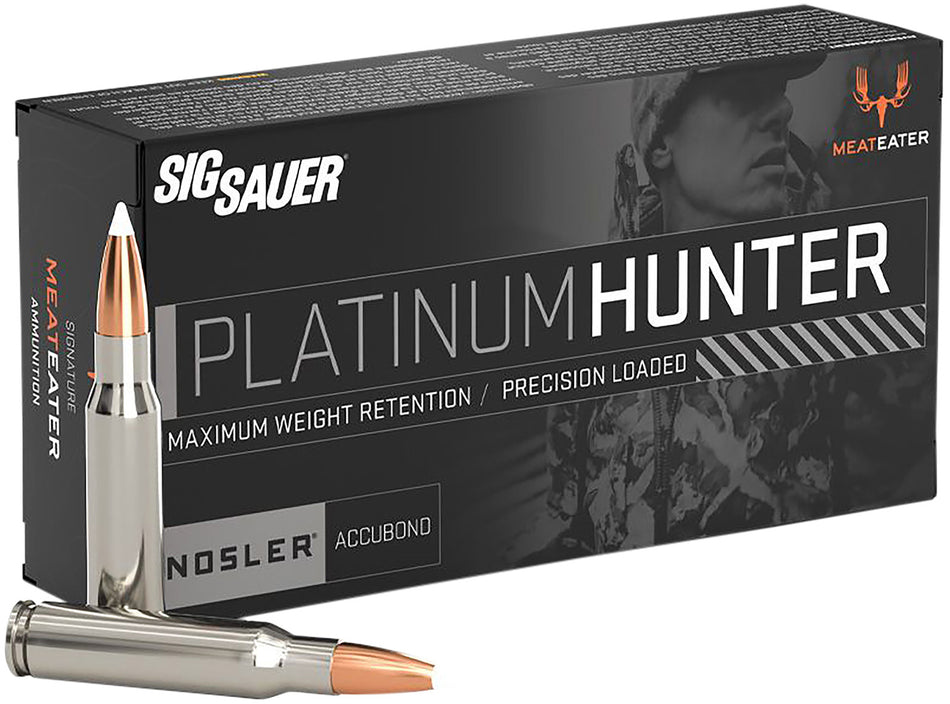 Sig Sauer .300 Winchester Mag Platinum Hunter Nosler AccuBond Bonded Polymer Tip 180 Grain 20/Box
