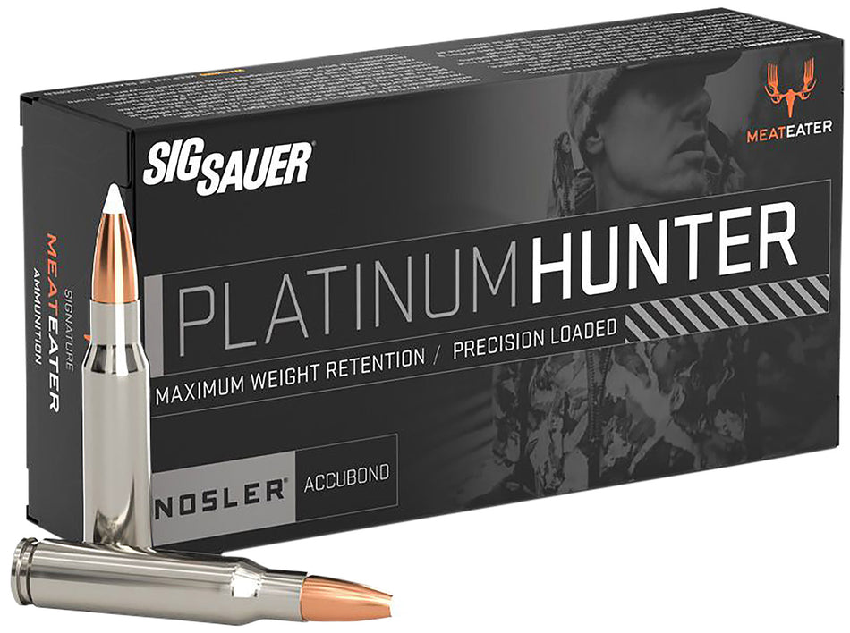 Sig Sauer 7mm Remington Mag Platinum Hunter Nosler AccuBond Bonded Polymer Tip 160 Grain 20/Box