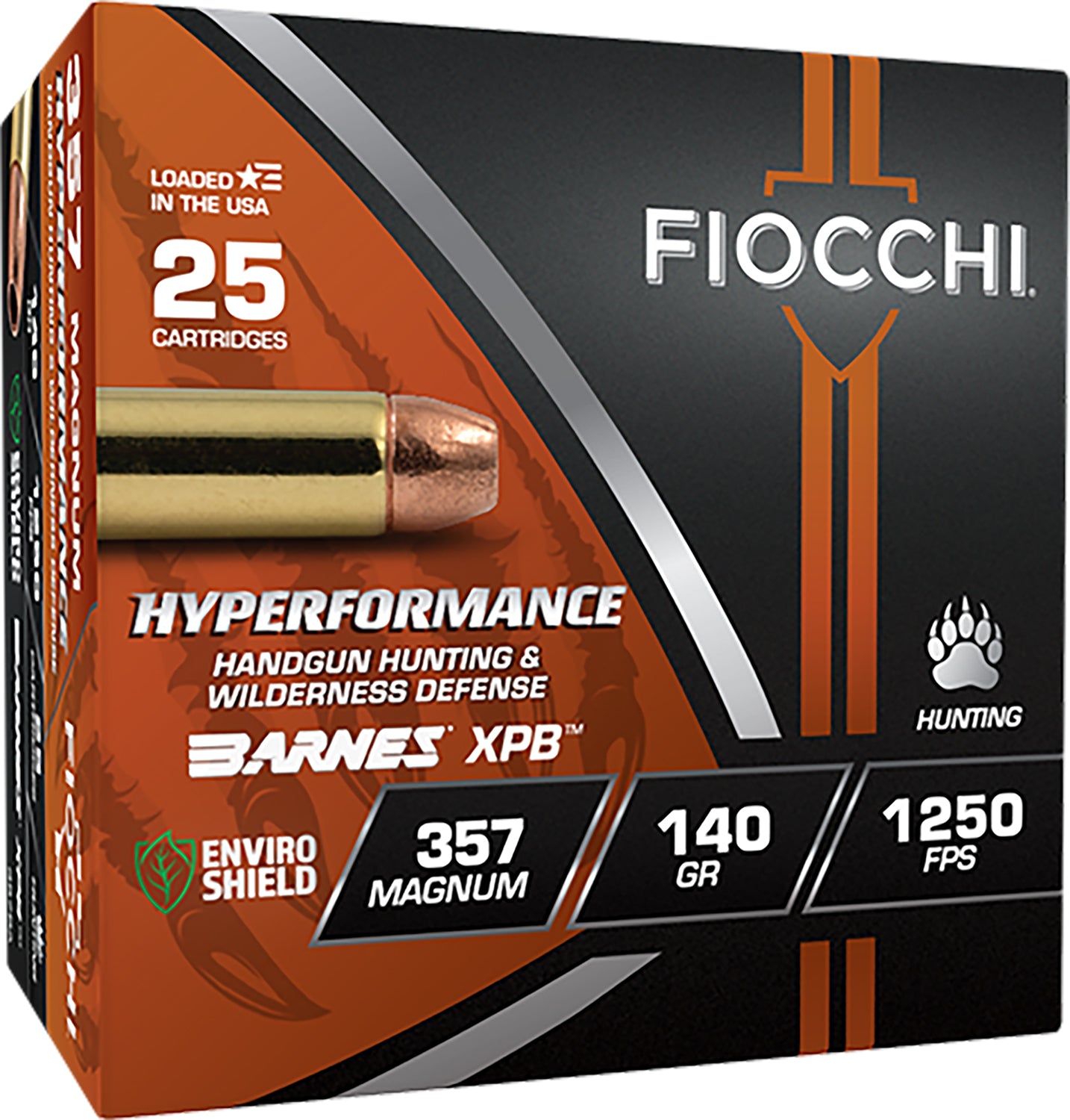 Fiocchi .357 Magnum Hyperformance Hunt XPB Jacketed Hollow Point 140 Grain 25/Box